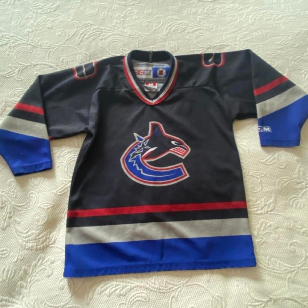 Vancouver Canucks CCM Hockey Jersey Child One Size Vintage